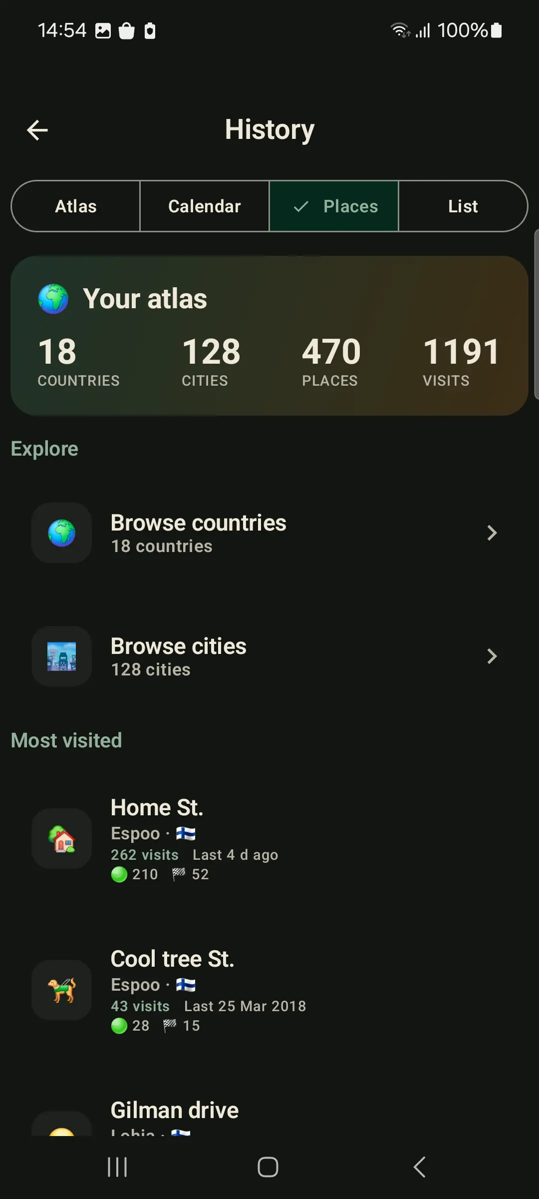 Places atlas